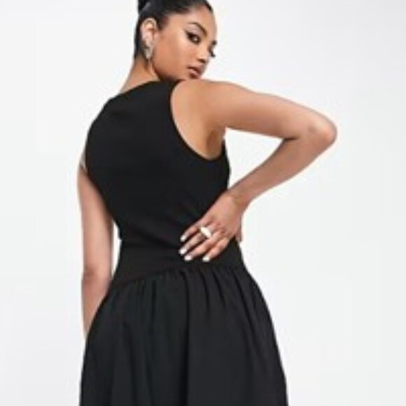 InWear Chic Black Sleeveless jersey bodice Cami Maxi Dress – Size X-Large - Picture 12 of 15